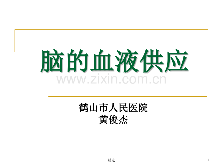 脑的血液供应.ppt_第1页