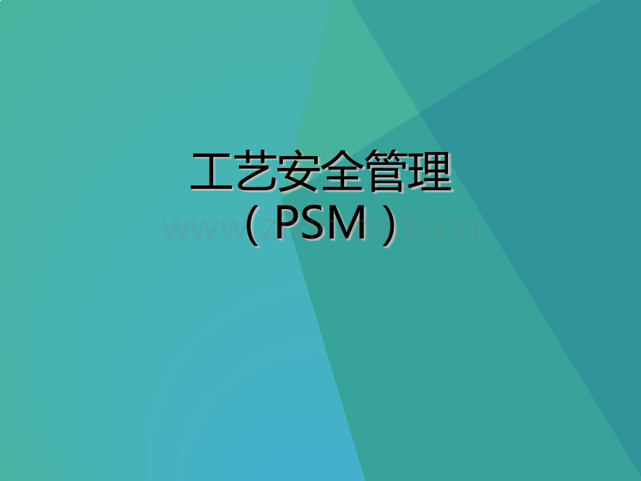 工艺安全管理(PSM).ppt_第1页