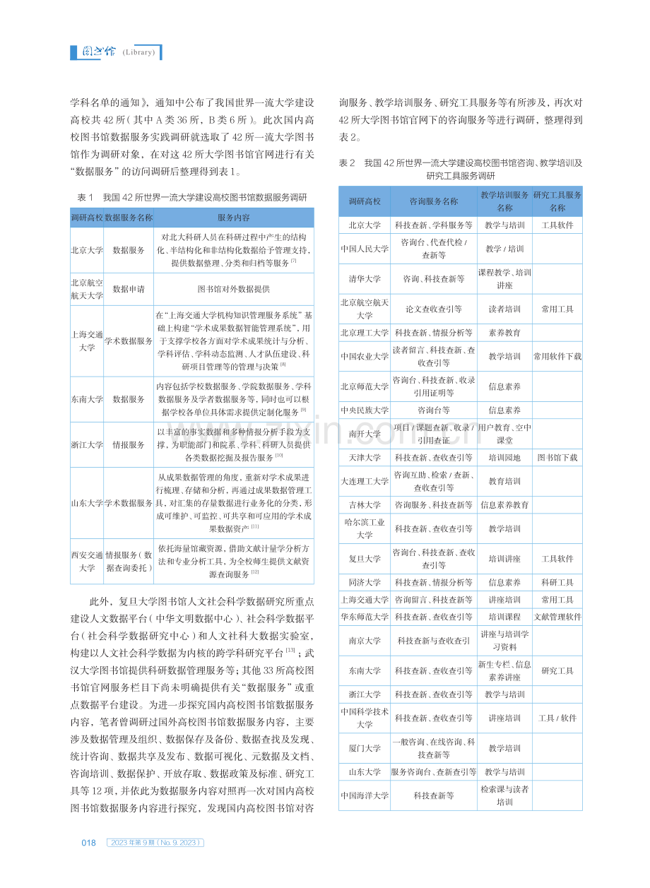 国内高校图书馆数据服务调研及提升策略探究.pdf_第2页