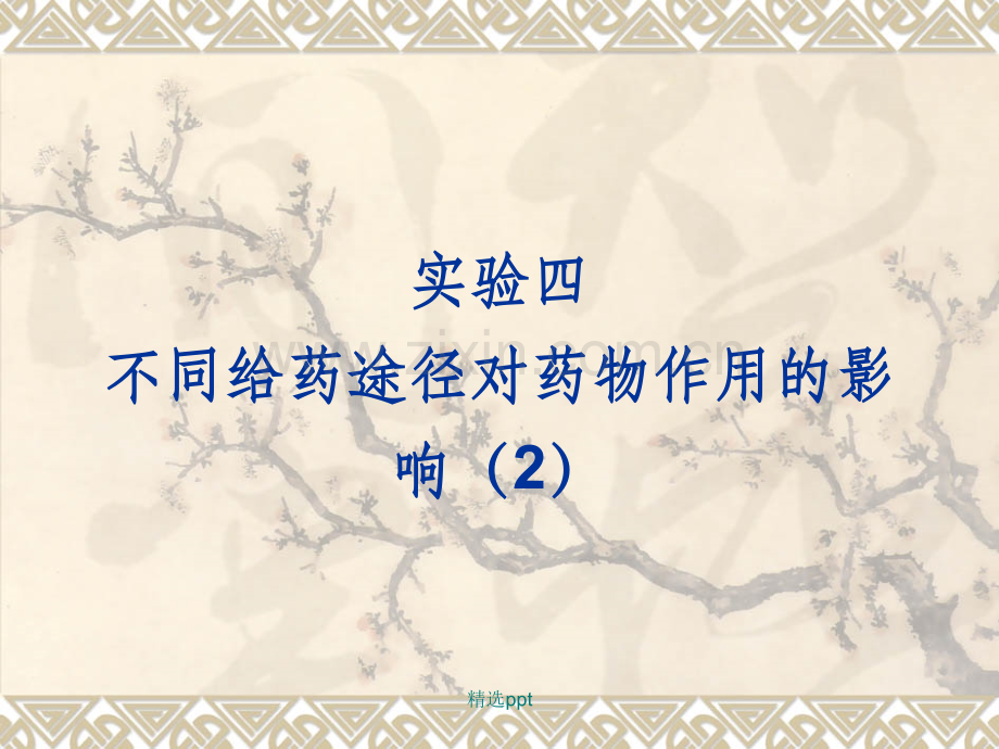 药理学实验4--不同给药途径对药物作用的影响(2).ppt_第1页