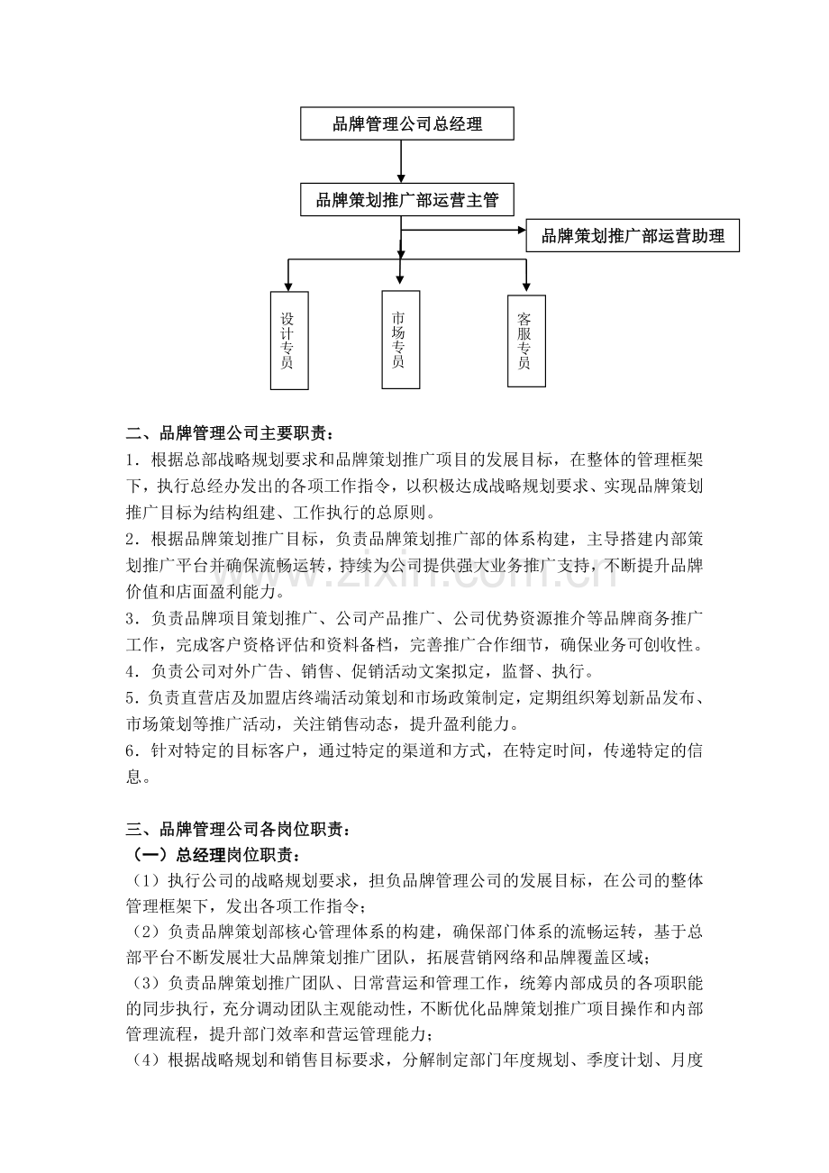 品牌公司组织架构规划方案.doc_第2页