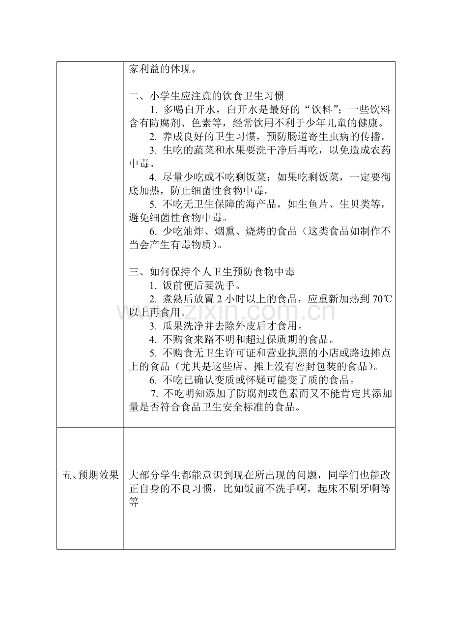 食品安全知识主题班会记录表.doc_第2页