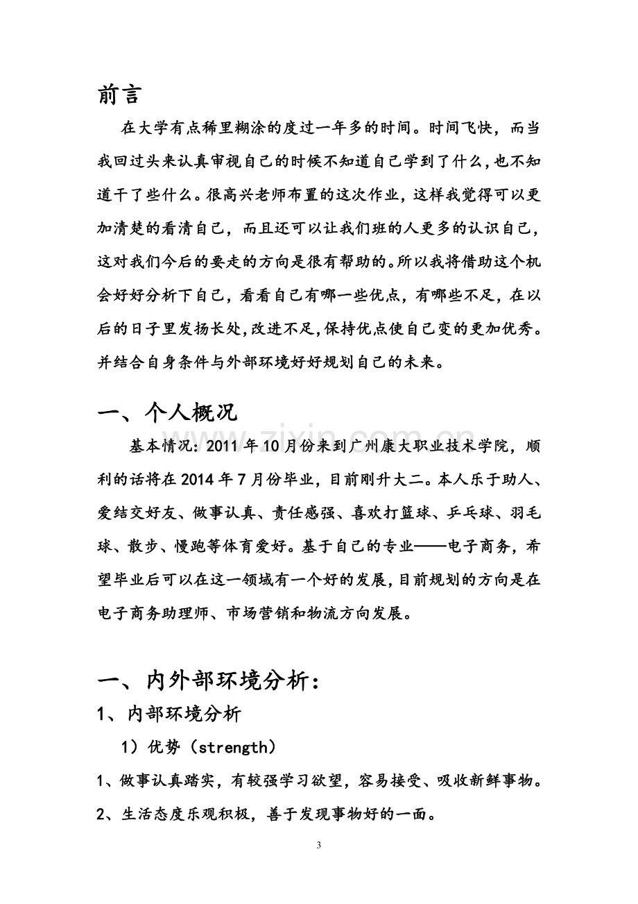 个人就业环境威胁与机会分析.doc_第3页