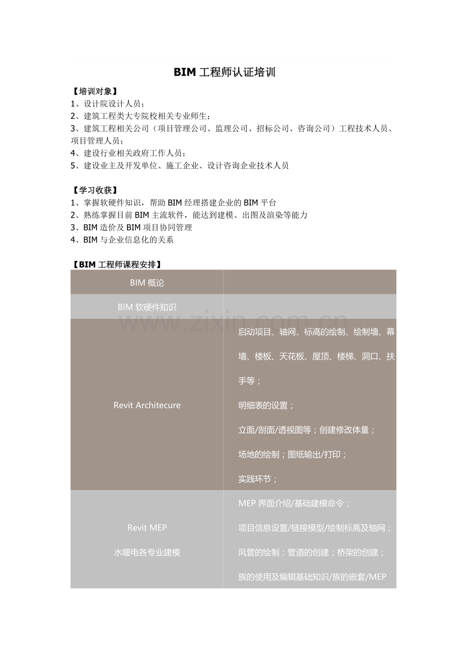 广东省城市建筑学会BIM工程师培训简章.doc_第1页