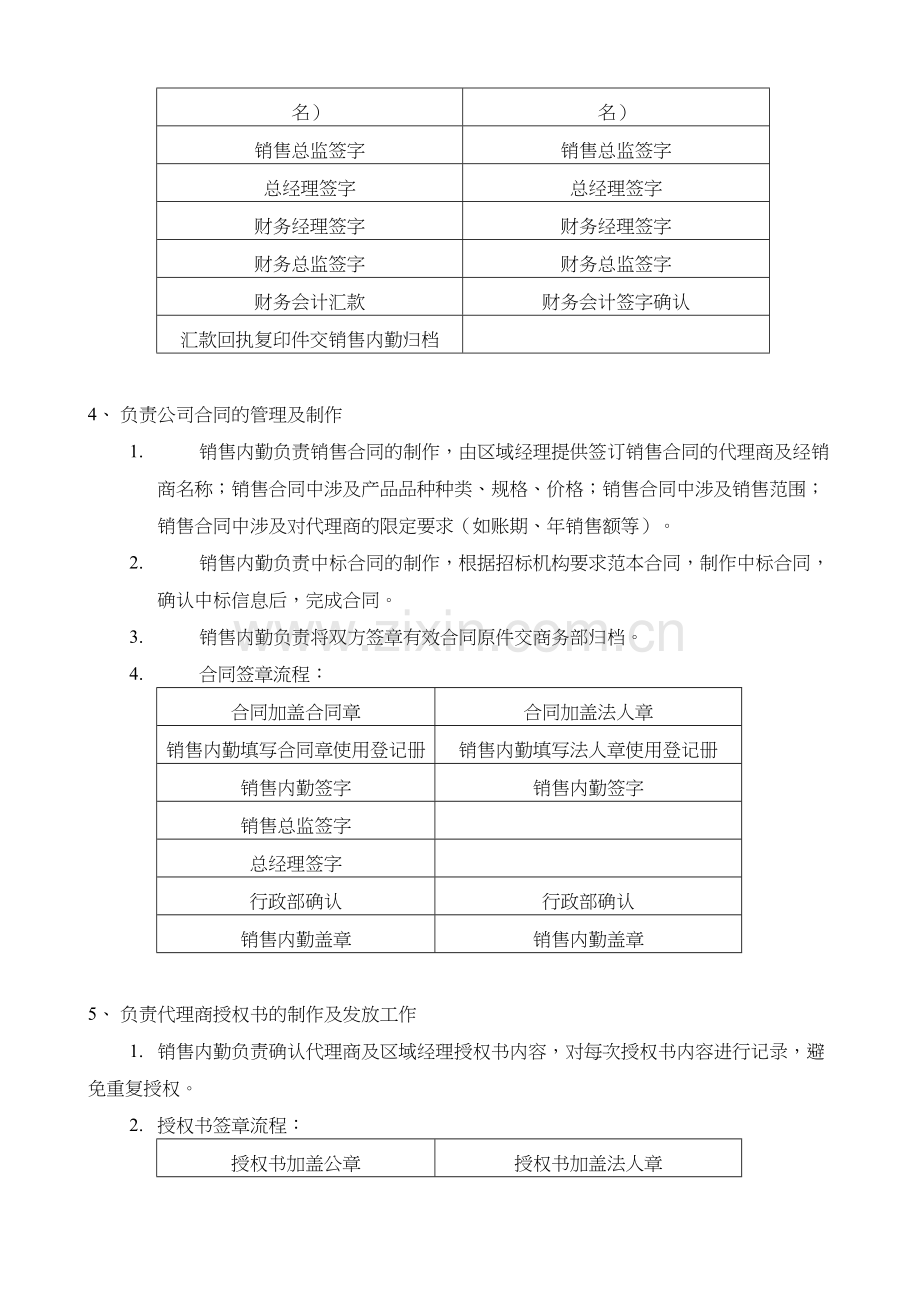 内勤工作转正申请书-工作内容-工作流程.doc_第3页