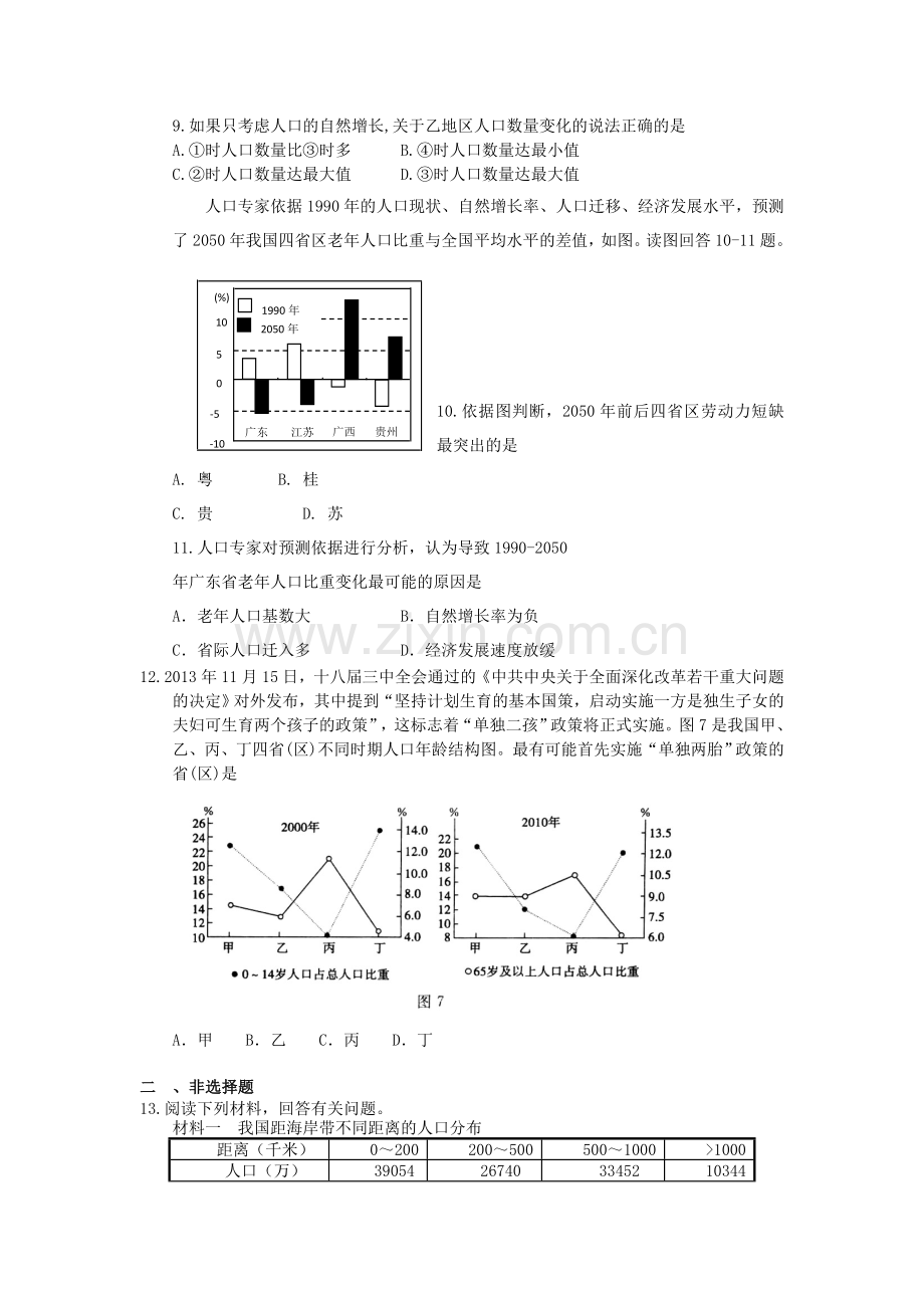 2016届高考地理第二轮复习作业卷30.doc_第3页