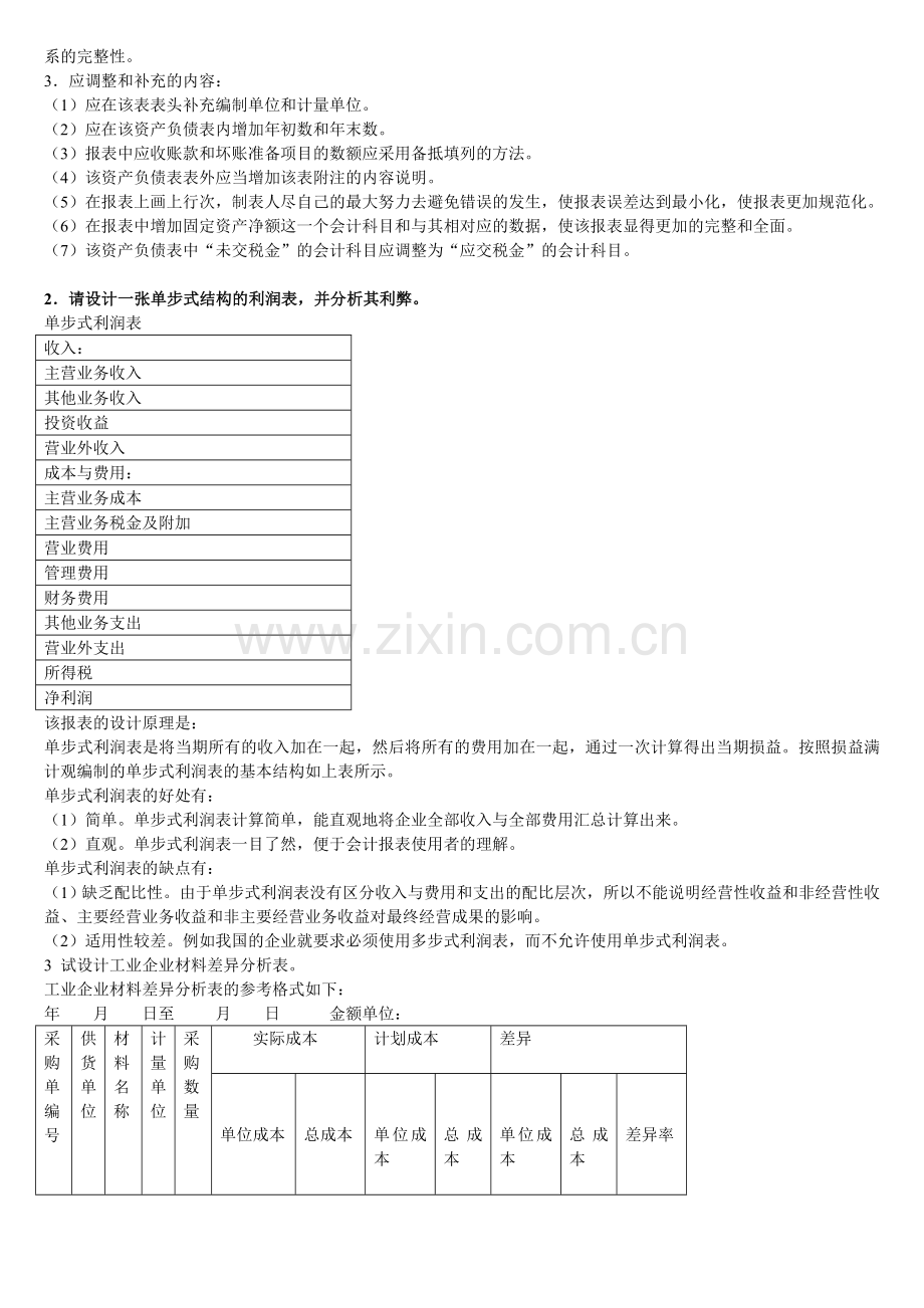 中央电大会计制度设计32道综合案例分析其中20道案例分析题的参考答案[1].doc_第2页