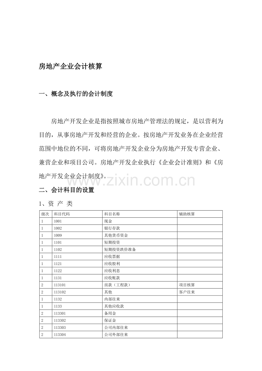 房地产会计制度.doc_第1页