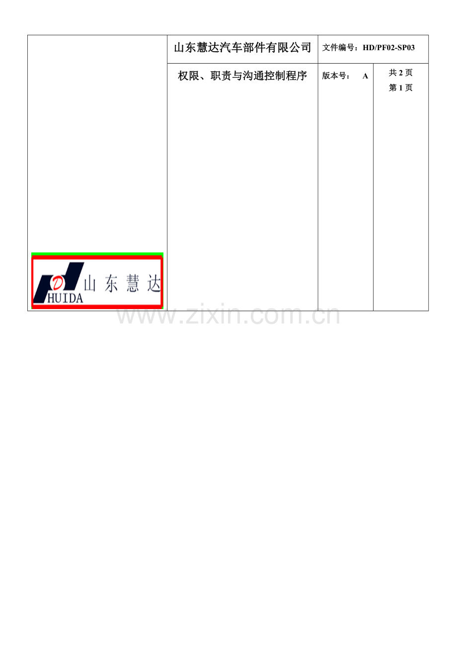 权限、职责与沟通控制程序.doc_第1页