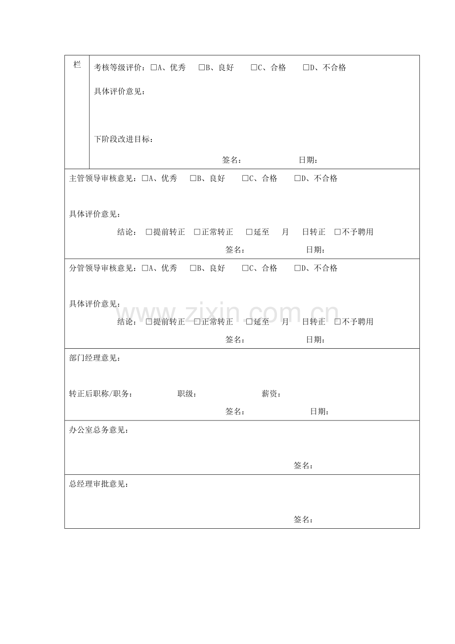 试用期员工月度考核表.doc_第2页