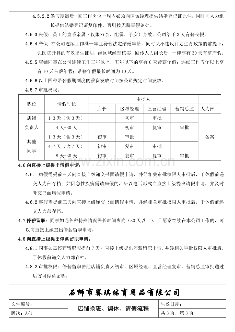 店铺--换班、调休、请假流程.doc_第3页