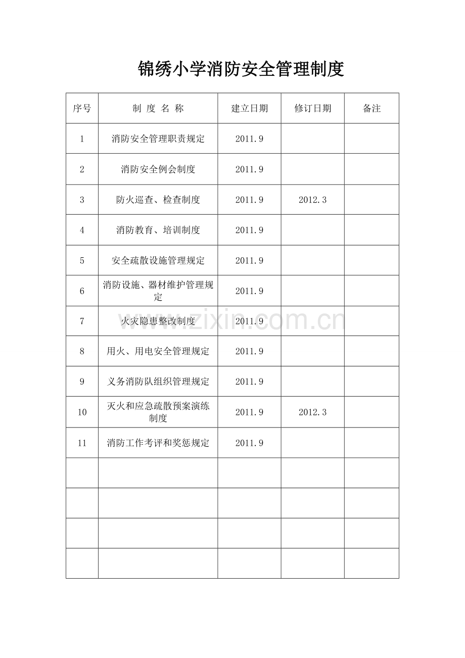 锦绣小学消防安全管理制度.doc_第1页