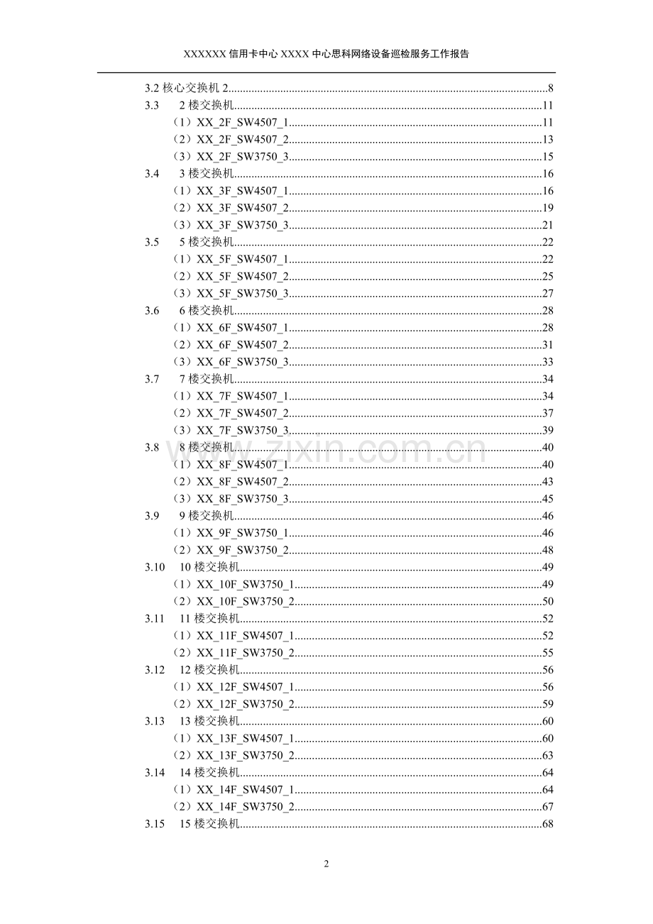 银行信用卡运行中心思科网络设备巡检报告.doc_第2页