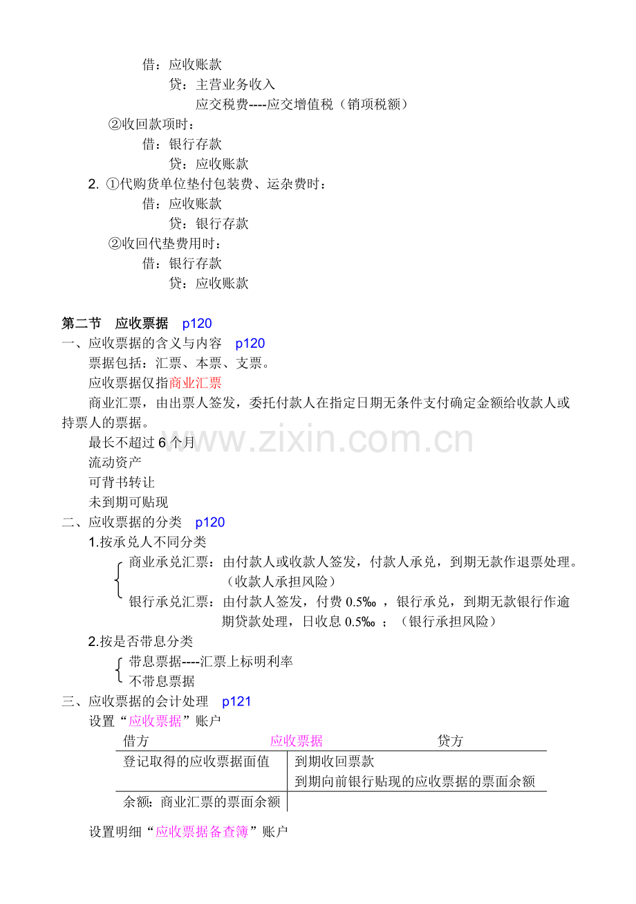 会计基础总结11章-应收及预付款.doc_第2页