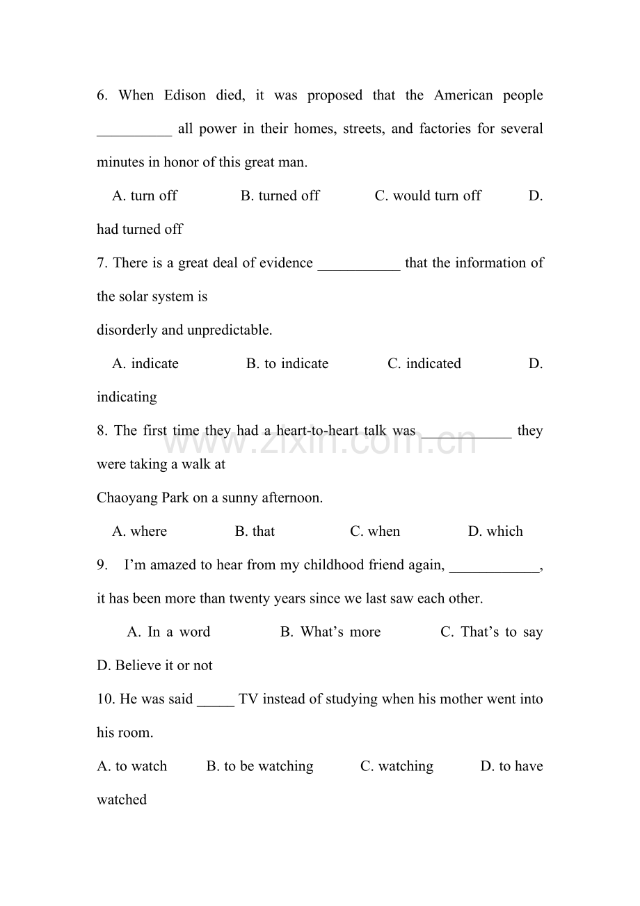 高三英语课时限时训练24.doc_第2页