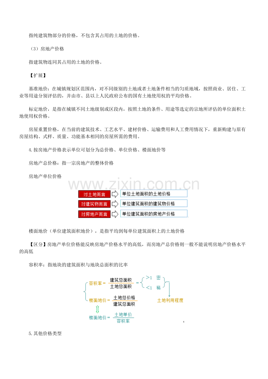 资产评估师《建筑工程评估基础》知识点：房地产价格的种类.doc_第2页