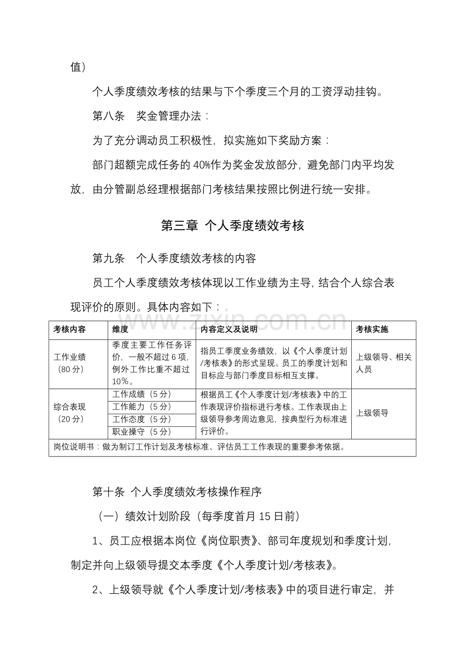 公司绩效考核及薪酬浮动管理办法.doc_第3页