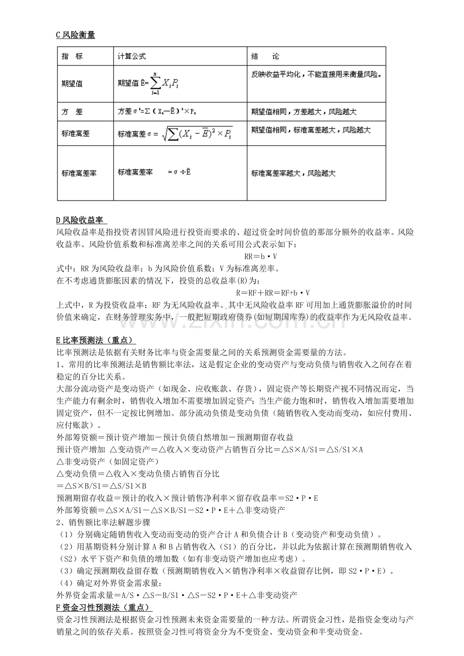 财务管理计算公式.doc_第2页