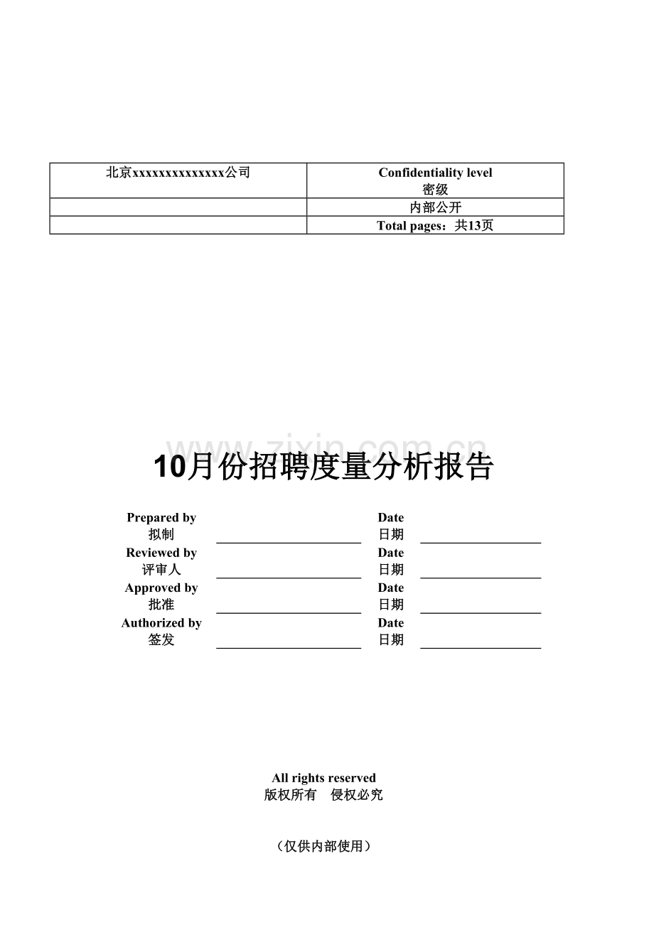 招聘度量分析报告.doc_第1页