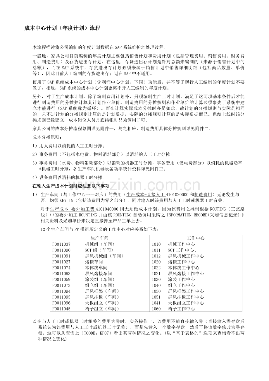 成本中心计划(年度计划)流程.doc_第1页