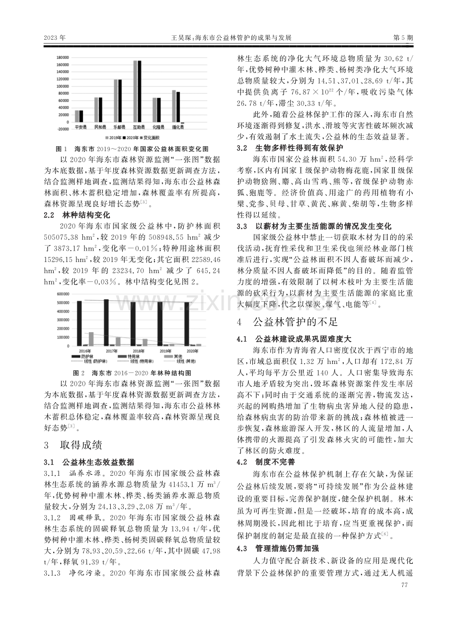 海东市公益林管护的成果与发展.pdf_第2页