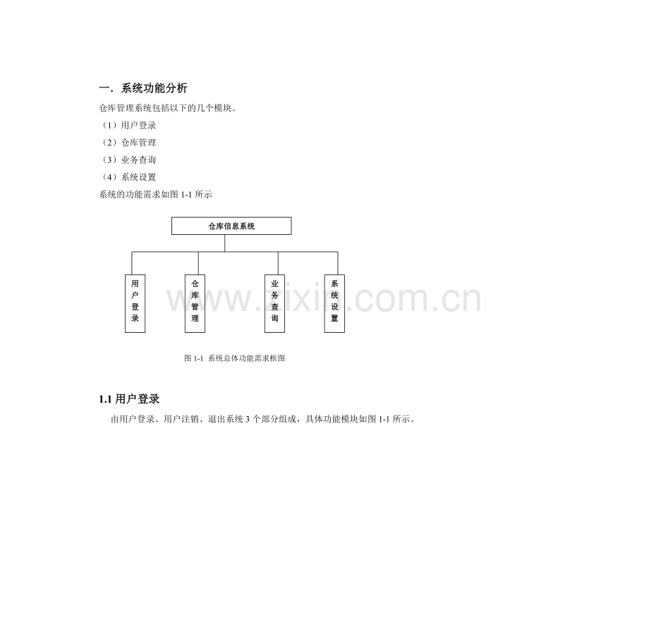 仓库仓库管理系统UML课程设计报告.doc_第2页