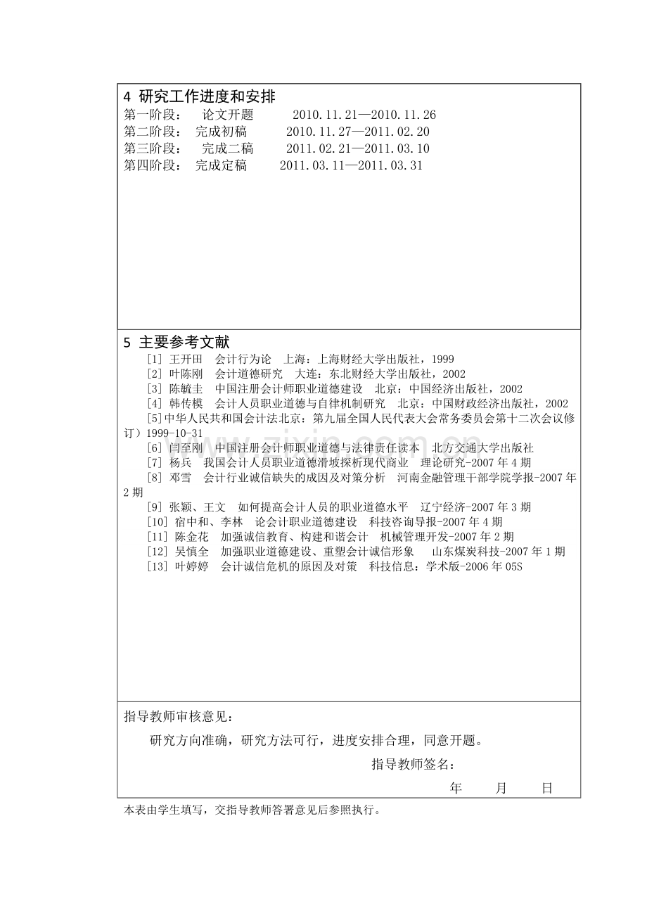 会计诚信与会计职业道德研究毕业设计论文开题报告.doc_第3页