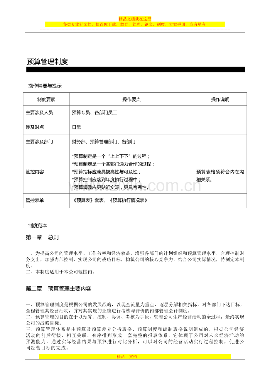 财务篇-预算管理制度.doc_第1页