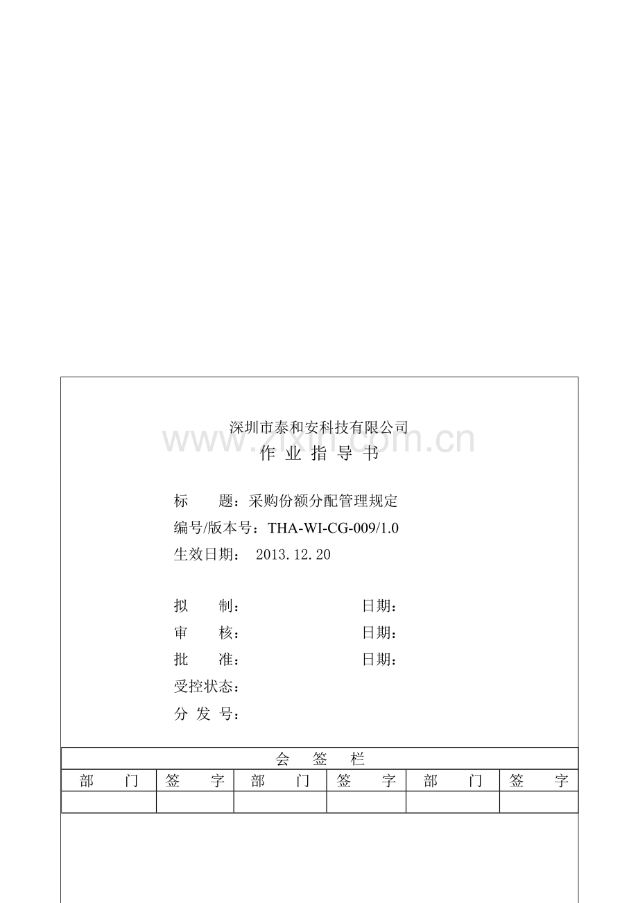 10-采购份额分配管理规定.doc_第1页