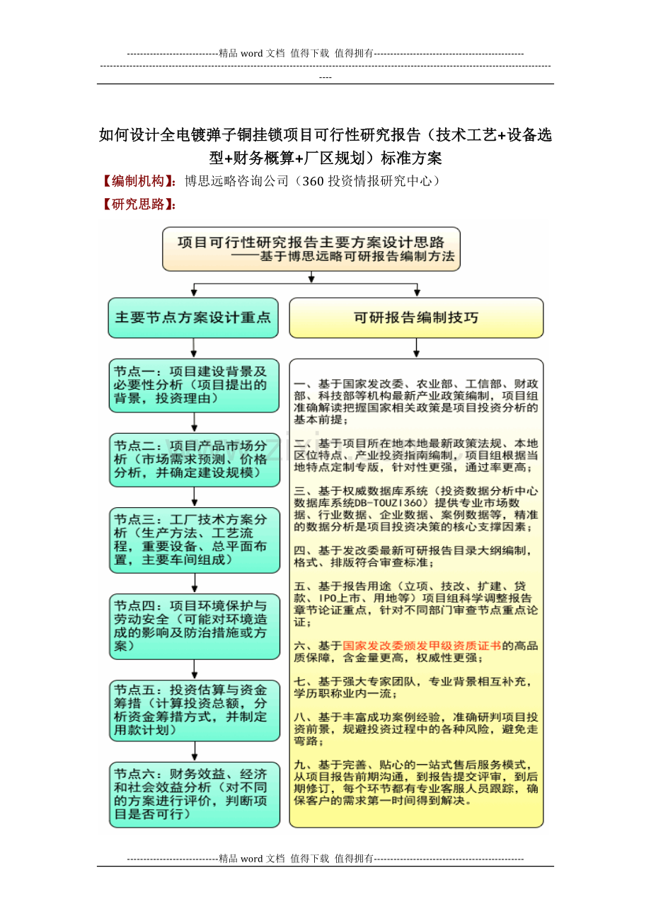 如何设计全电镀弹子铜挂锁项目可行性研究报告(技术工艺-设备选型-财务概算-厂区规划)投资方案.docx_第1页