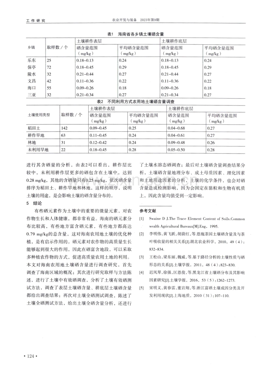 海南农用地土壤硒含量的调查研究.pdf_第3页