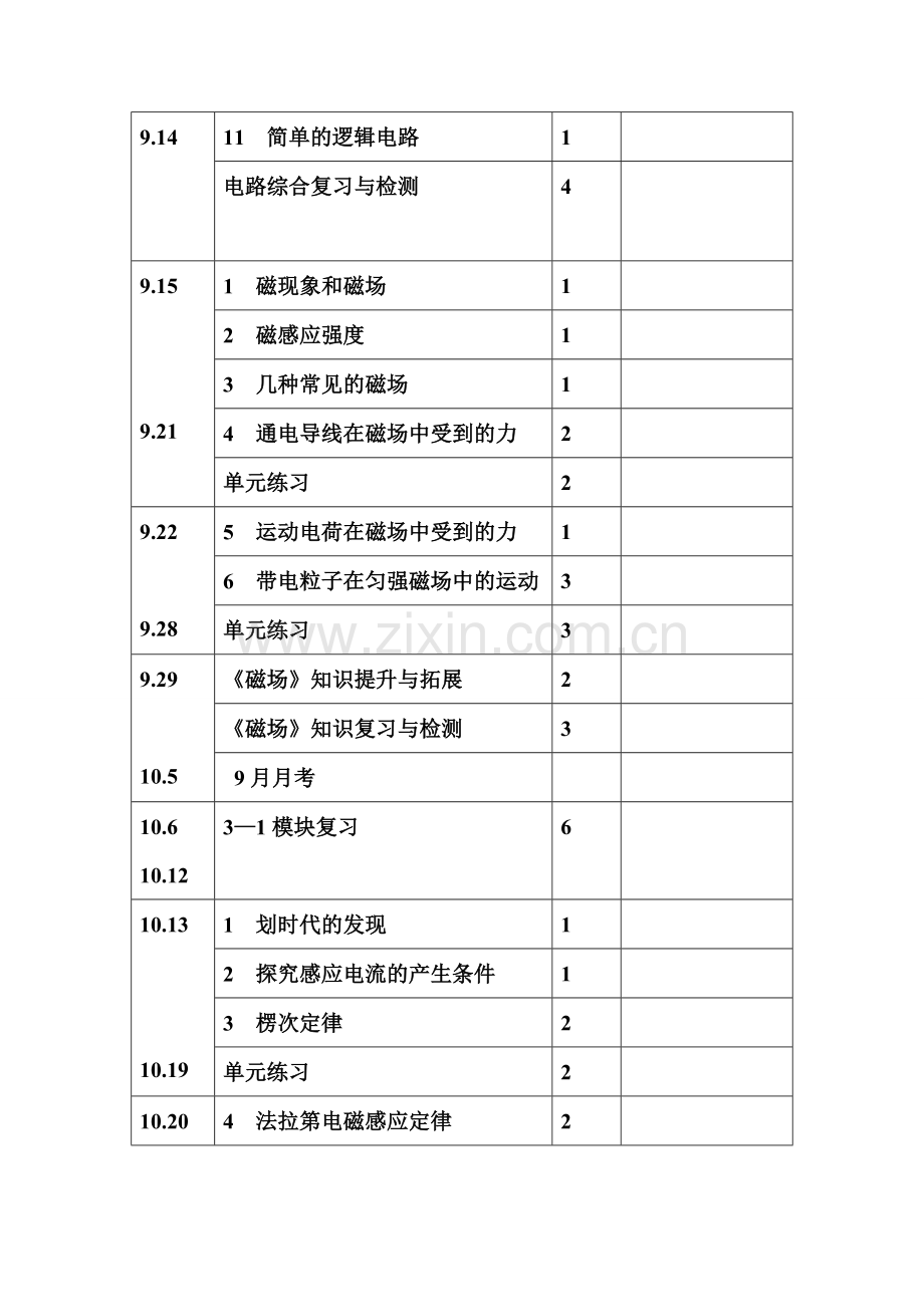 2014—2015高二物理教研计划.doc_第3页