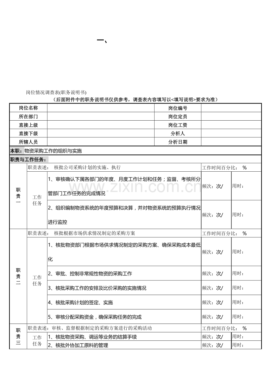 物资生产技术部部长(物资部分).doc_第1页