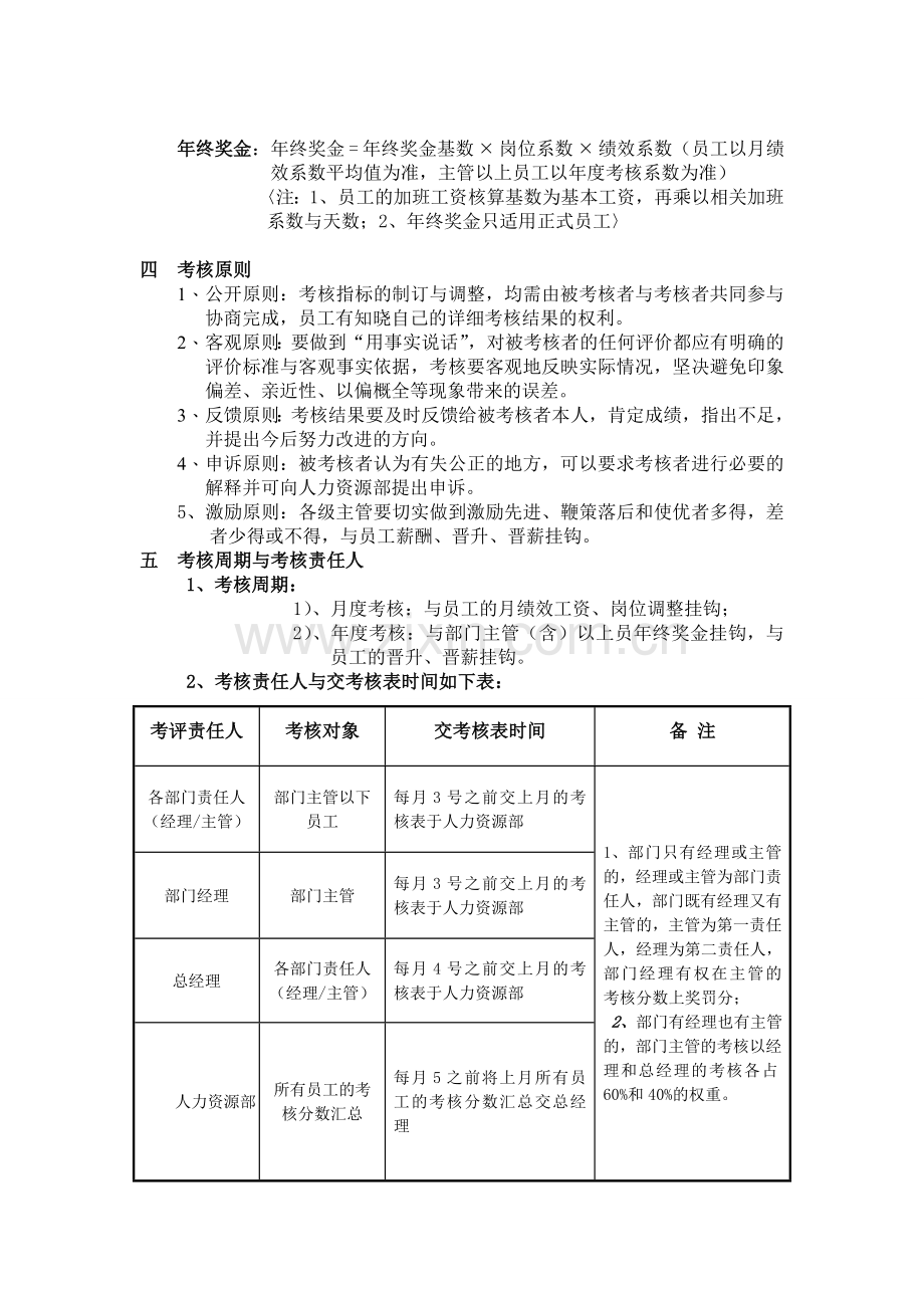 物流公司绩效考核制度及评分方案.doc_第2页