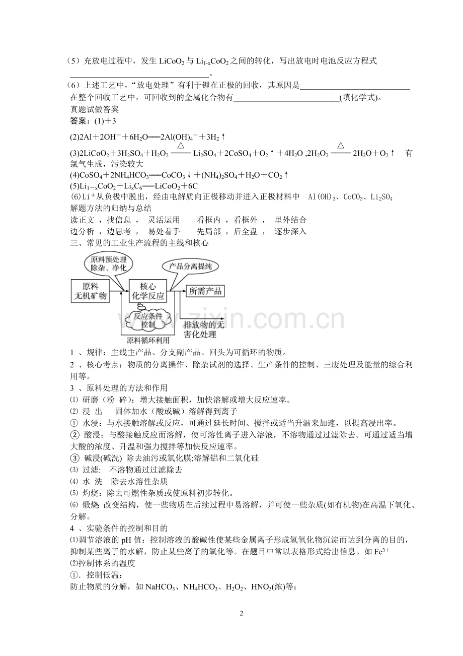 2016年高考化学工艺流程专题复习.doc_第2页