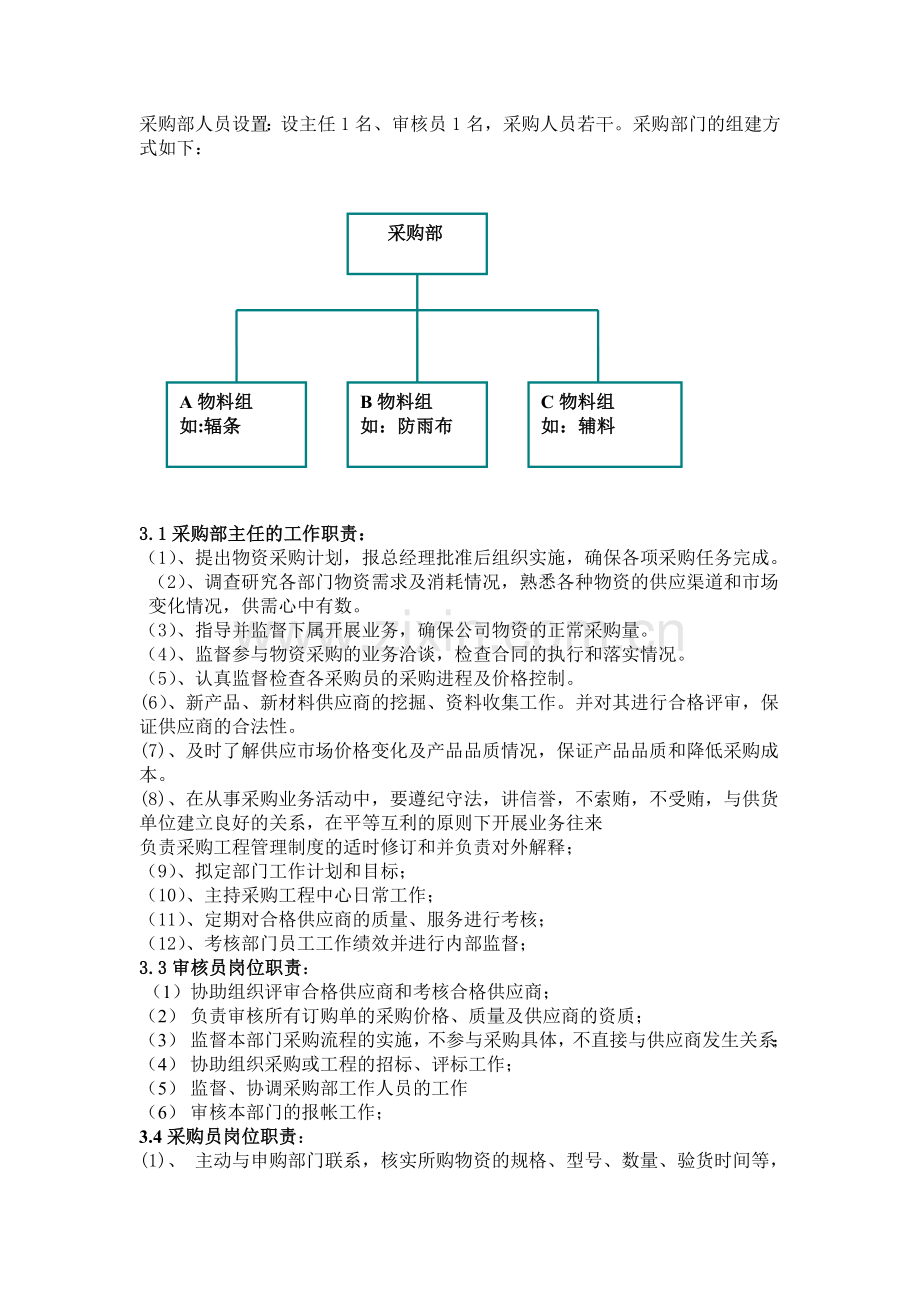 采购流程制定、规范及设置方案.doc_第3页