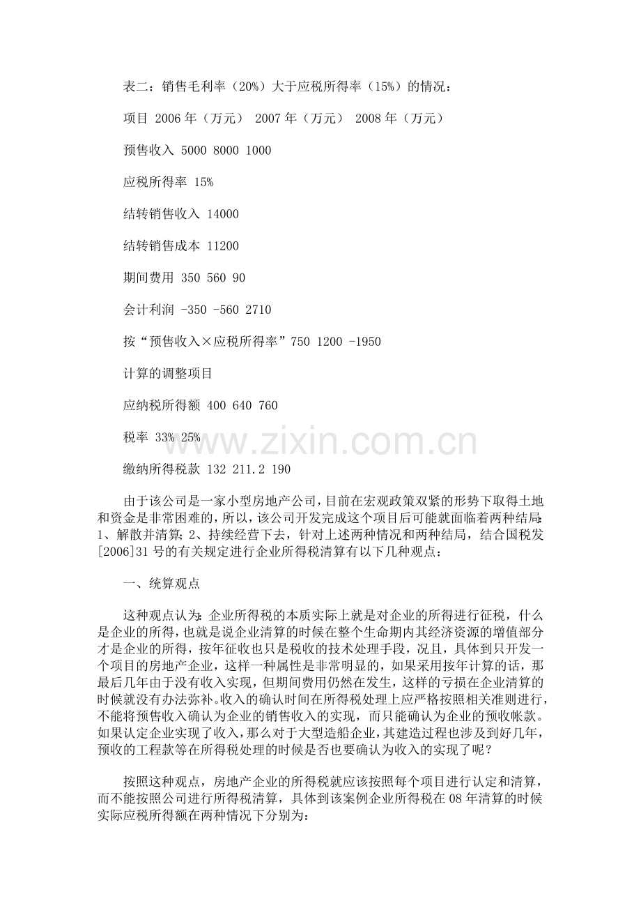 新旧税法下的房地产企业所得税如何进行清算.doc_第2页