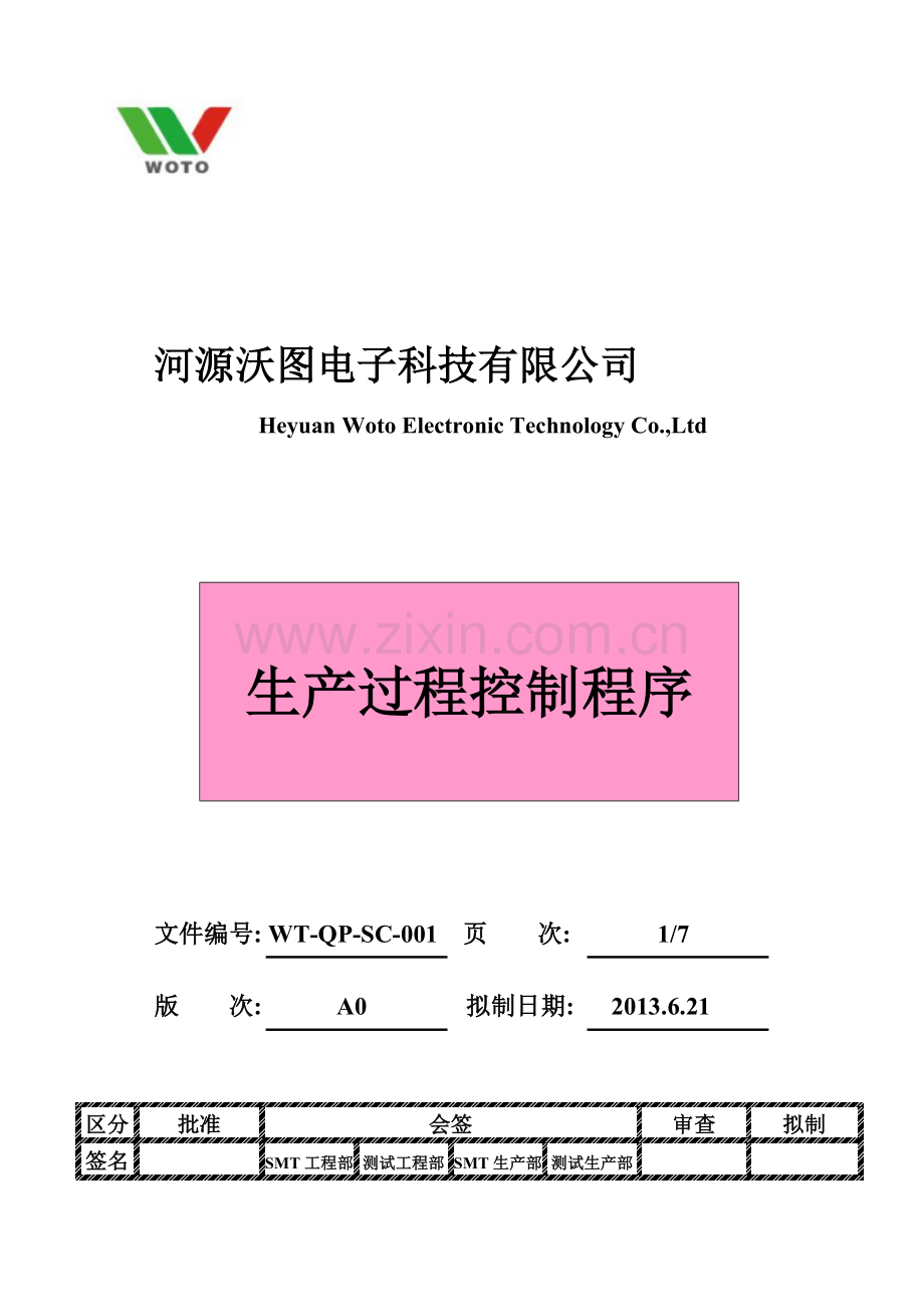 生产过程控制程序WT-QP-SC-001.doc_第2页