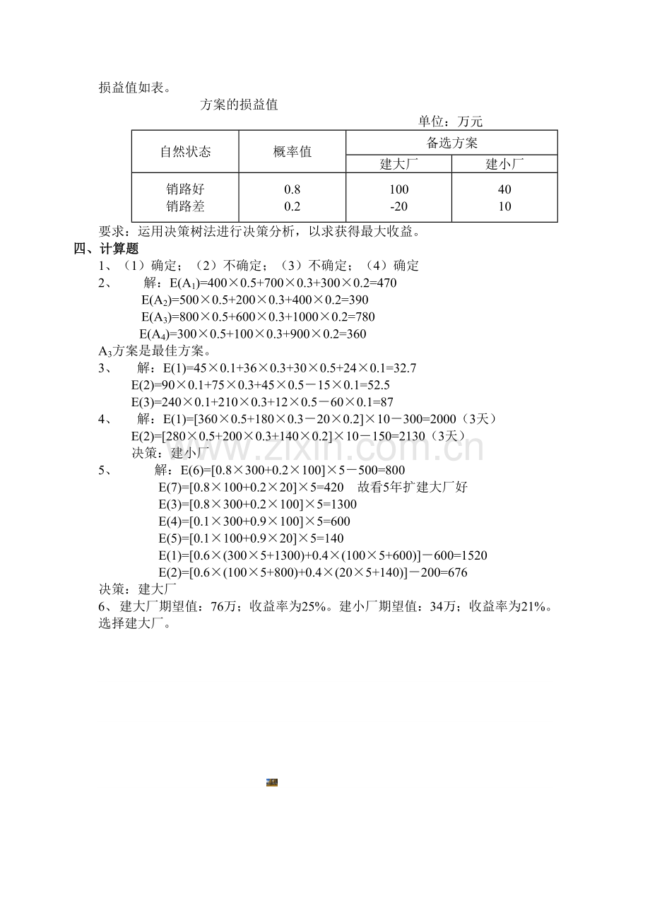 管理学计算题.doc_第2页