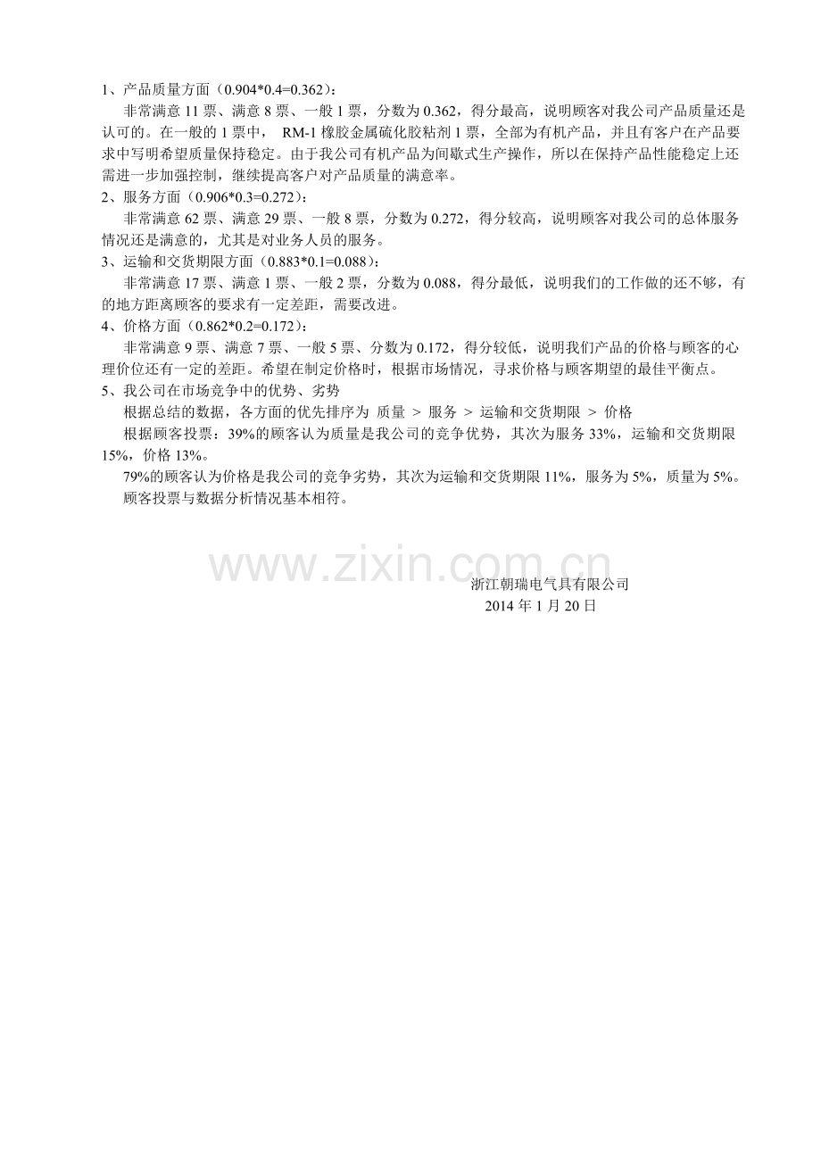 2013年顾客满意度调查表分析报告.doc_第2页