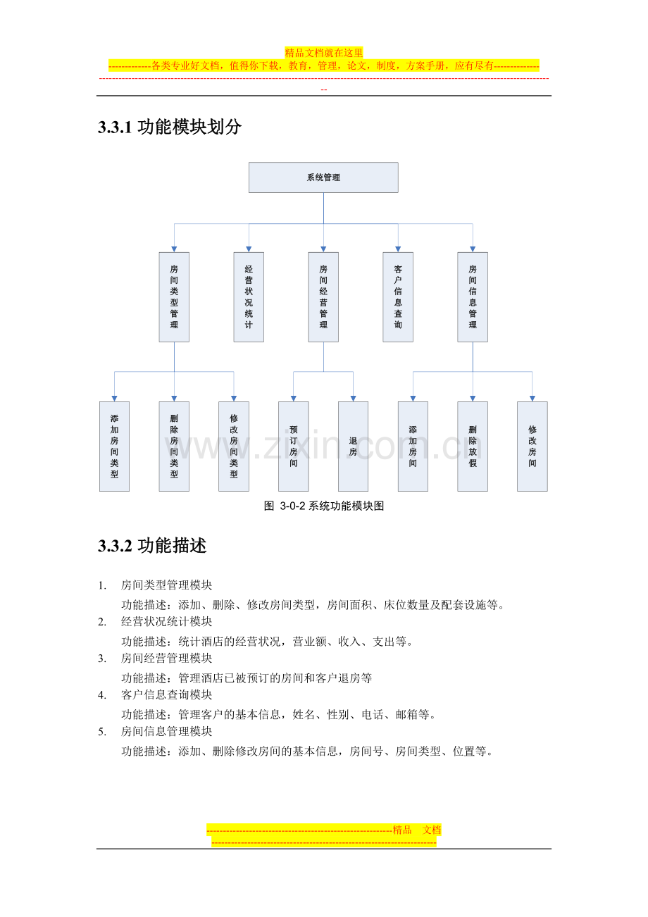 基于ASPNET的酒店管理系统第四章需求分析与设计.doc_第3页