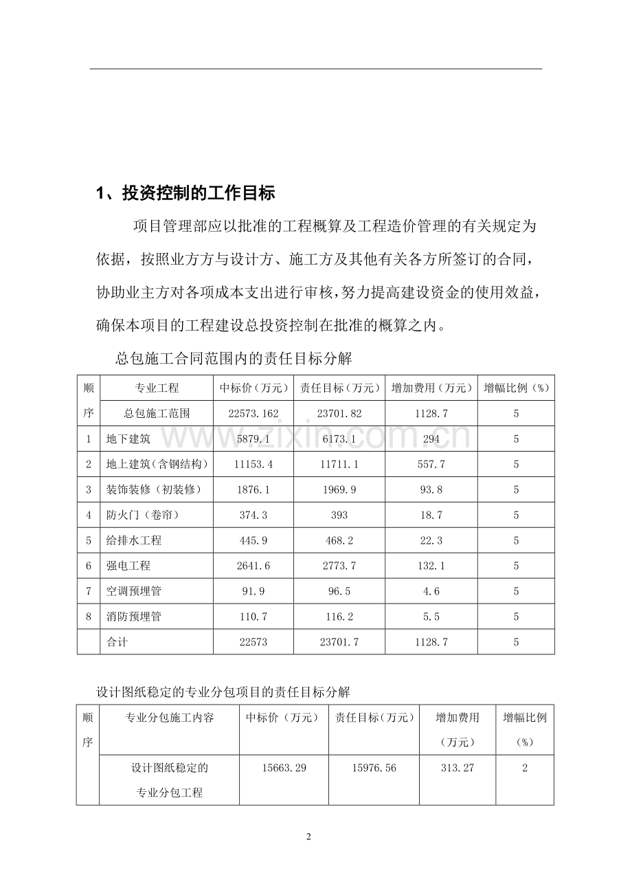 项目管理投资控制方案.doc_第2页