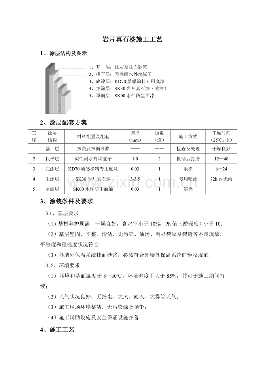 岩片真石漆施工工艺.doc_第1页