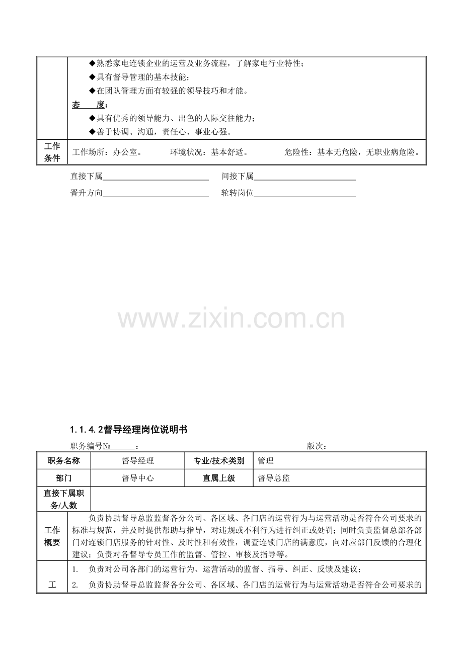 总部督导中心关键岗位职责说明.doc_第2页