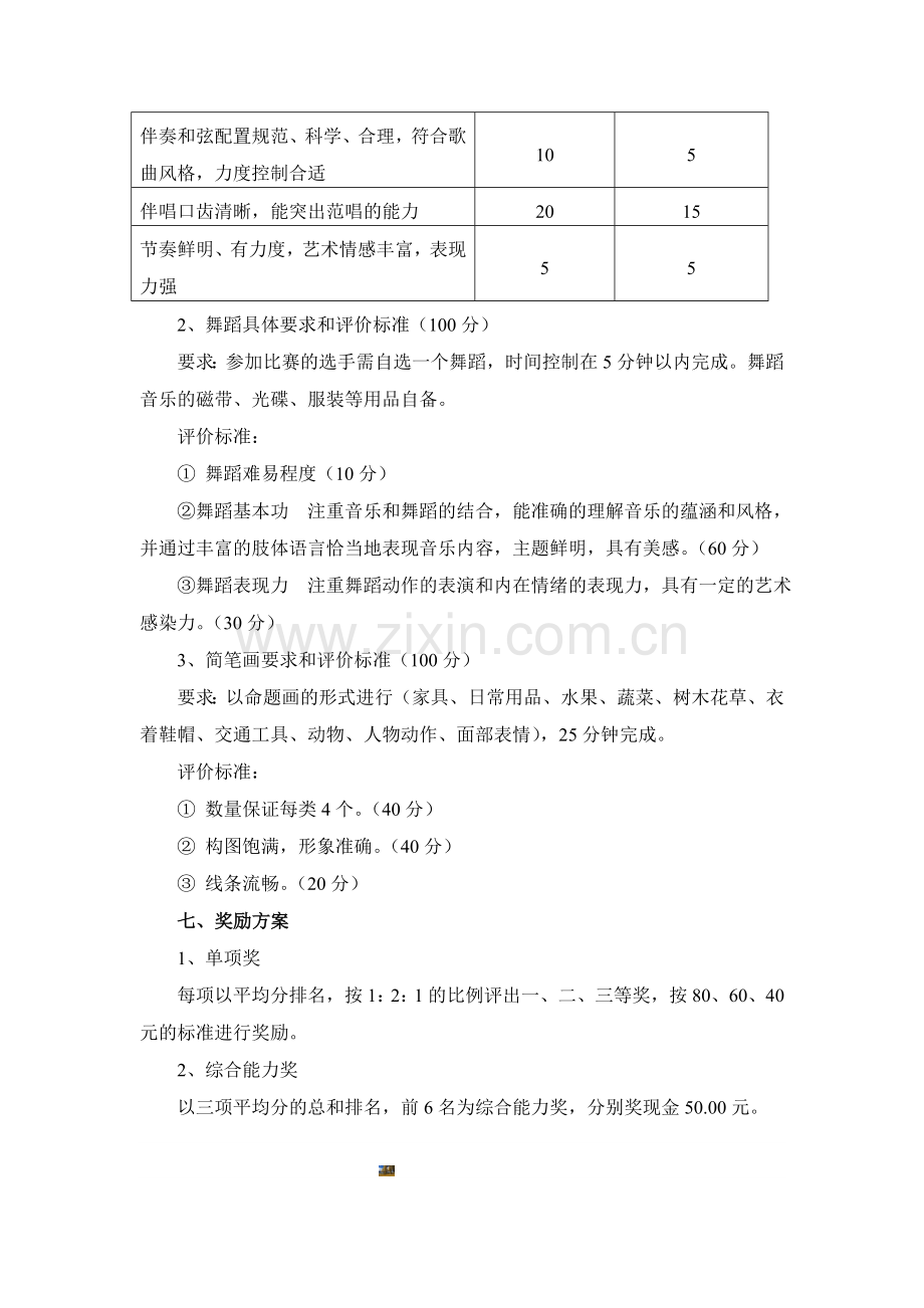 幼儿教师技能大赛活动方案.doc_第2页