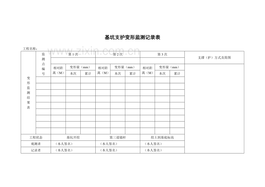 基坑支护安全技术要求验收表.doc_第2页