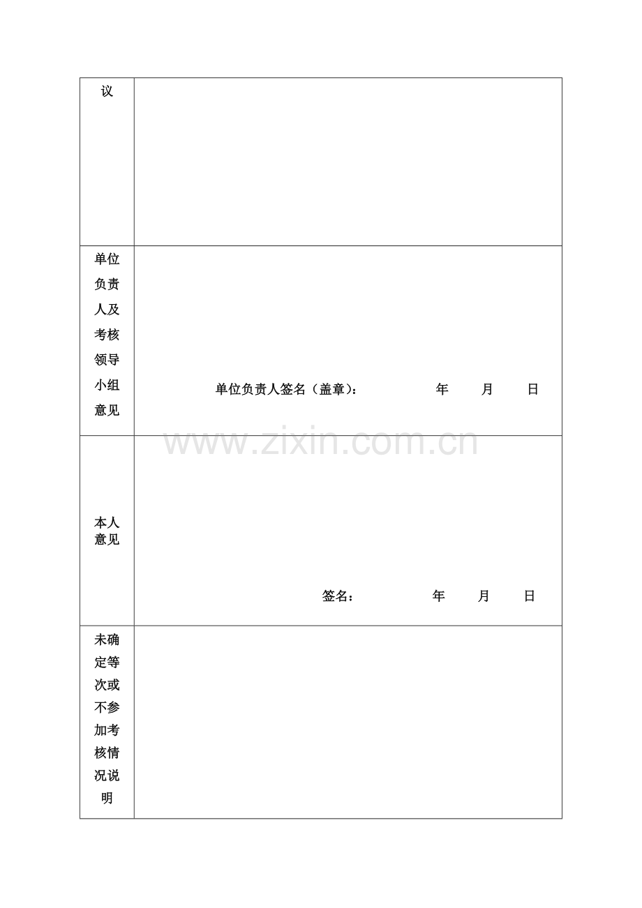 兵团事业单位工作人员年度考核登记表..doc_第3页