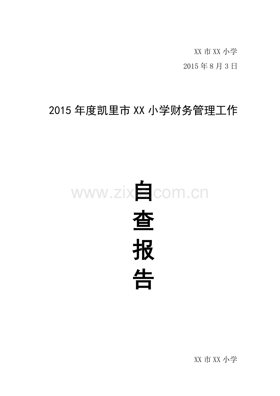 2015XX小学财务管理自查报告.doc_第3页