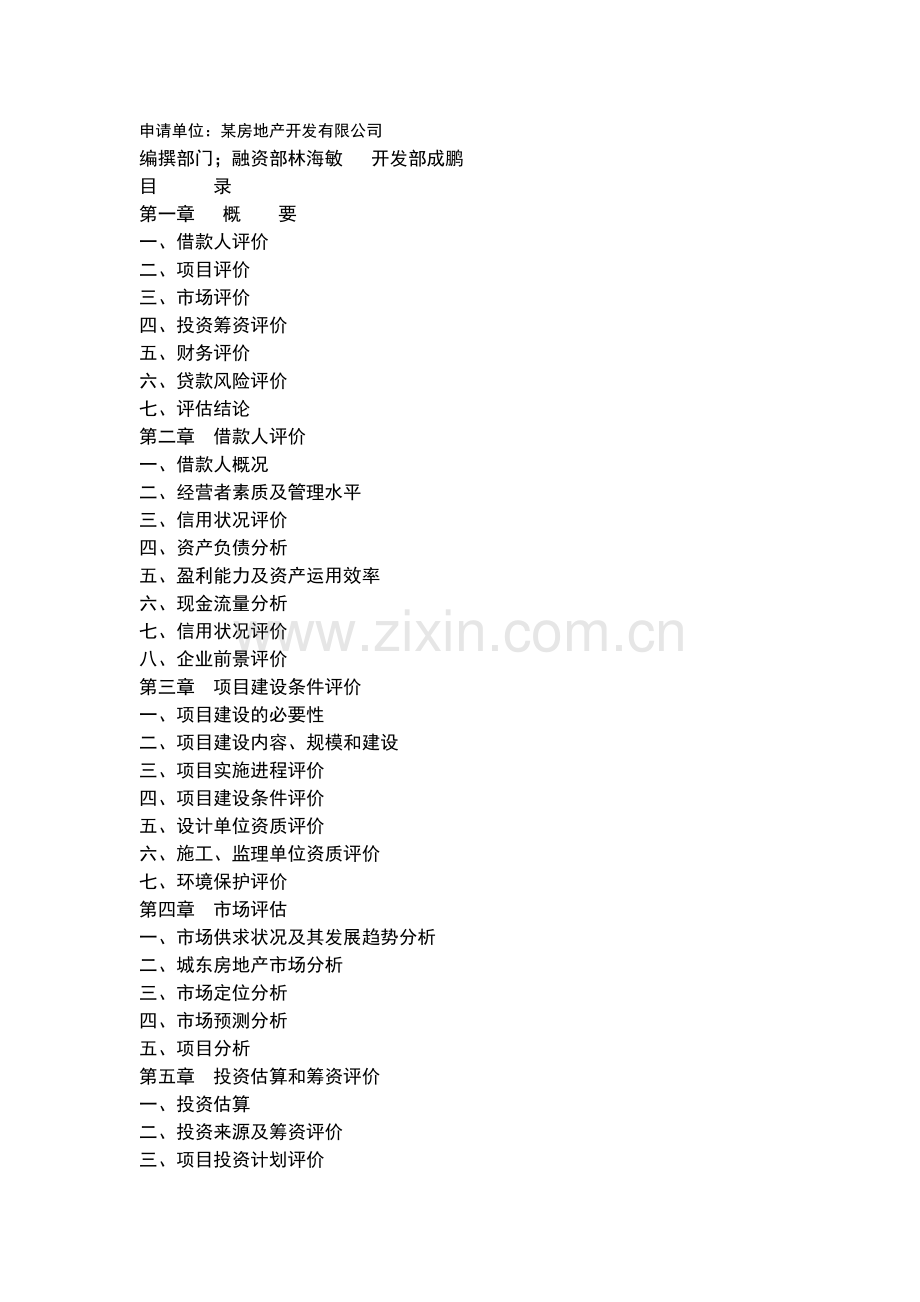 房地产开发公司融资报告.doc_第1页