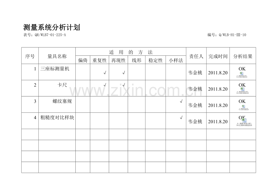 测量系统分析计划(3).doc_第1页